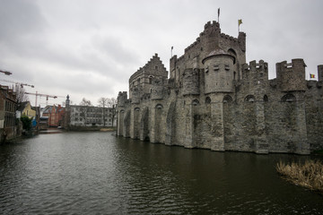 Fototapeta na wymiar Ghent gravensteen castle