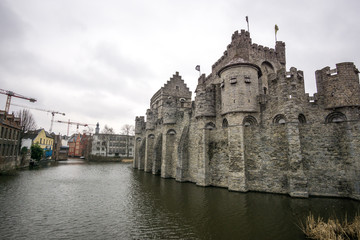 Fototapeta na wymiar Ghent gravensteen castle