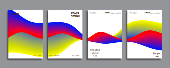 Creative colored cover. Cover design.