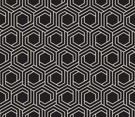 Vector seamless pattern. Modern stylish abstract texture. Repeating geometric tiles