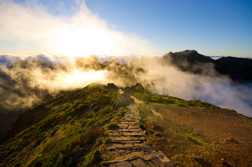 Pico Ruivo peak on Madeira island, Portugal