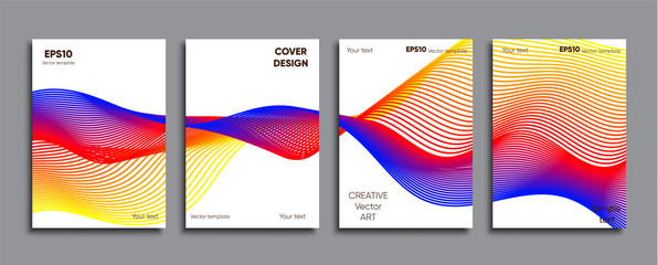 Creative colored cover. Cover design.