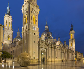 Zaragoza - The cathedral  Basilica del Pilar.