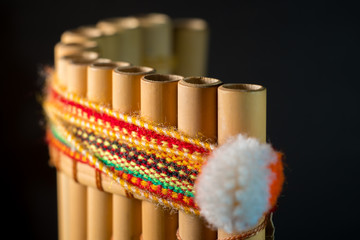 Peruvian musical instrument made of bamboo