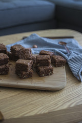 home made chocolate brownies