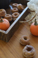 pumpkin spice doughnuts