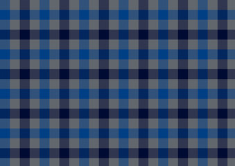 ガンクラブチェック-黒と青
