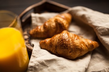 Fresh butter croissants