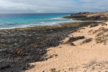 Beach near Corralejo National Park, Fuerteventura, Canary Islands, Spain