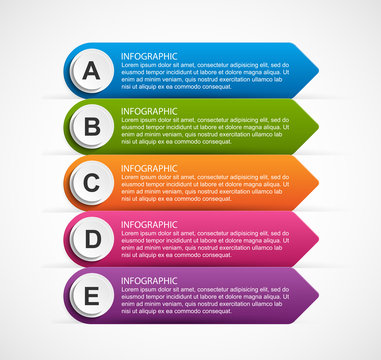 Abstract options infographics template. Infographics for business presentations or information banner.