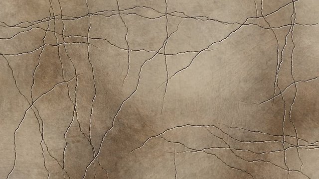 cracked process on an old wall 
