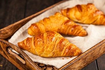 Fresh butter croissants