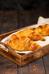Fresh butter croissants
