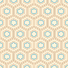 Fototapeta premium Seamless geometric abstract pattern of color hexagons.