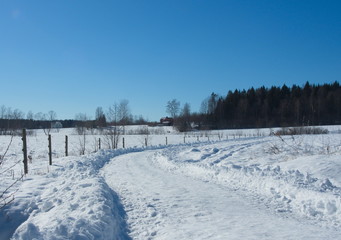 Snowy pathway
