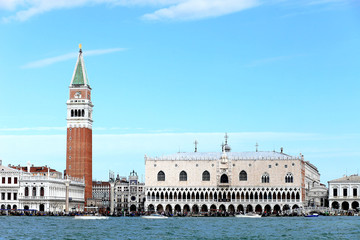 Fototapeta na wymiar Venice. The Doges' Palace and Campo San Marco