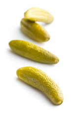 Preserved cucumbers. Tasty pickles.
