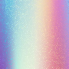 Holographic foil. Hologram vector background with dotted texture
