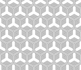 Vector seamless geometric pattern. Classic Chinese ancient fully editable ornament