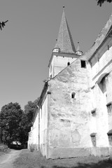 Fortified medieval saxon church in the village Cincu, Grossschenk, Transylvania,Romania
The...