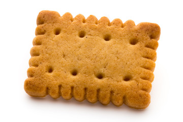 Tasty cookies biscuits on the  isolated background.