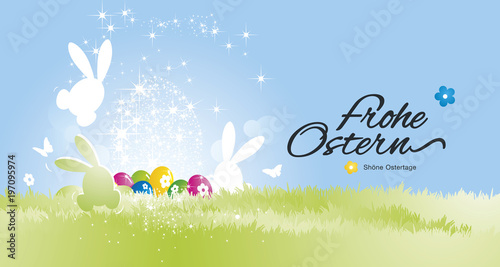 Happy Easter Background Frohe Ostern German Wall Mural Wallpaper Murals Simbos