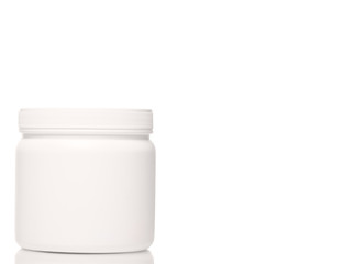 A jar of sports food