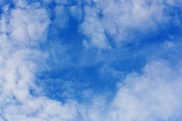 Light gentle cloud on a blue sky