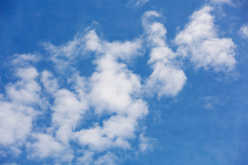 Light gentle cloud on a blue sky