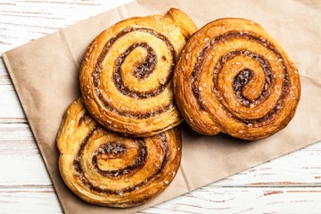 Fototapeta premium Traditional cinnamon rolls