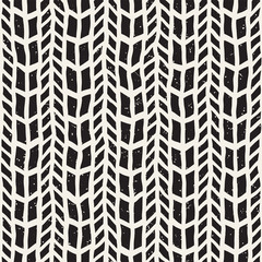 Simple ink geometric pattern. Monochrome black and white strokes background. Hand drawn texture for your design