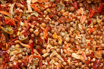 Seamless texture background of spices