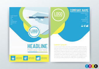 Abstract background design, poster flyer brochure cover layout, company profile, template in A4 size, Vector Illustration