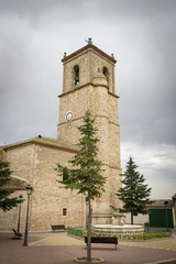 Fototapeta premium Santiago church in Minaya, province of Albacete, Castile La Mancha, Spain