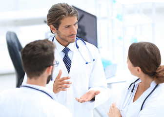 Group of doctors talking