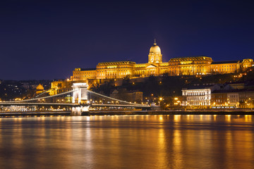 Fototapeta na wymiar Hungarian landmarks, Budapest at night