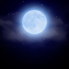 Fototapeta na wymiar realistic vector moon