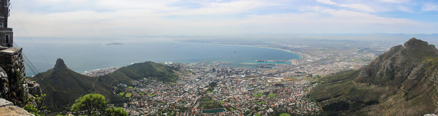 Panorama of Cape Town from Table Mountain