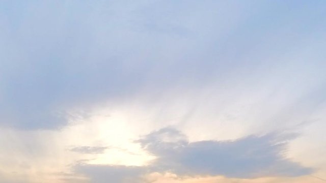beautiful clouds in the evening sky at sunset timelapse