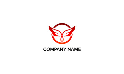 Wings for letter F logo design