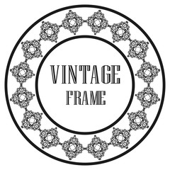 Vintage round frame