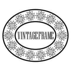 Vintage round frame