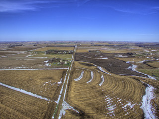 Barren Field in Early Spring
