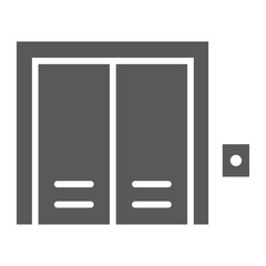 Elevator glyph icon, real estate and home, lift sign vector graphics, a solid pattern on a white background, eps 10.