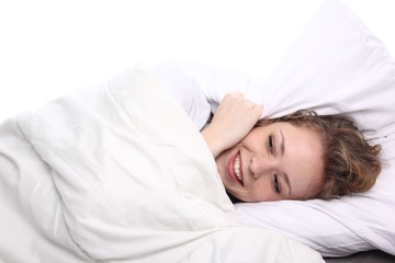 Obraz premium Caucasian woman sleeping