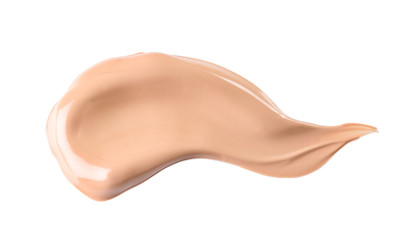 Liquid foundation on white background. Professional makeup products