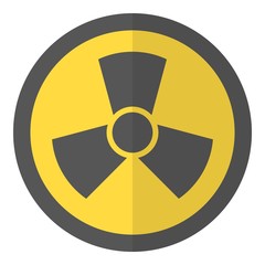 Fototapeta premium Radioactive icon, flat style