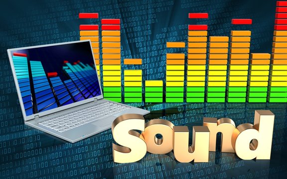3d audio spectrum laptop computer