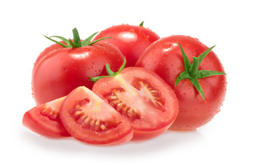 Tomato isolated on white background