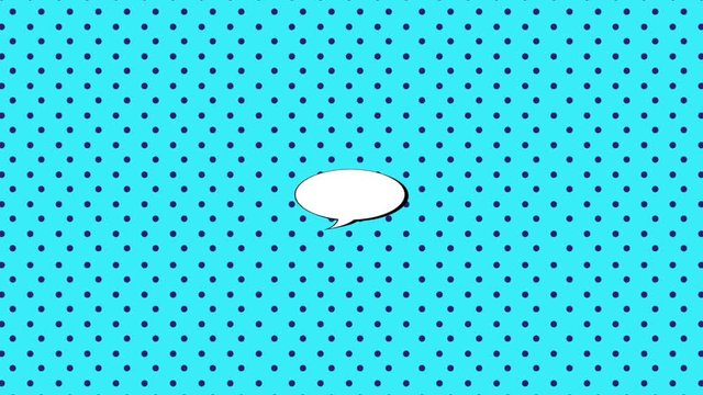 pop art animation speech bubble retro style